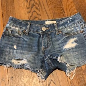 Aeropostale cutoff denim shorts